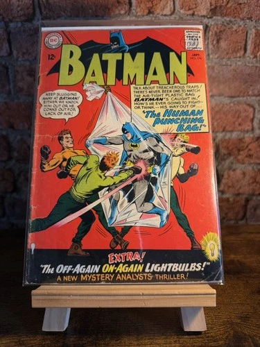 Batman #174 1965 DC Vintage Silver Age "The Human Punching Bag!" VG 4.5/5