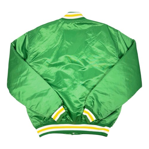 Vtg Rare NBA Seattle Supersonics Green Starter Satin Bomber Jacket Men’s XL  - Picture 5 of 6