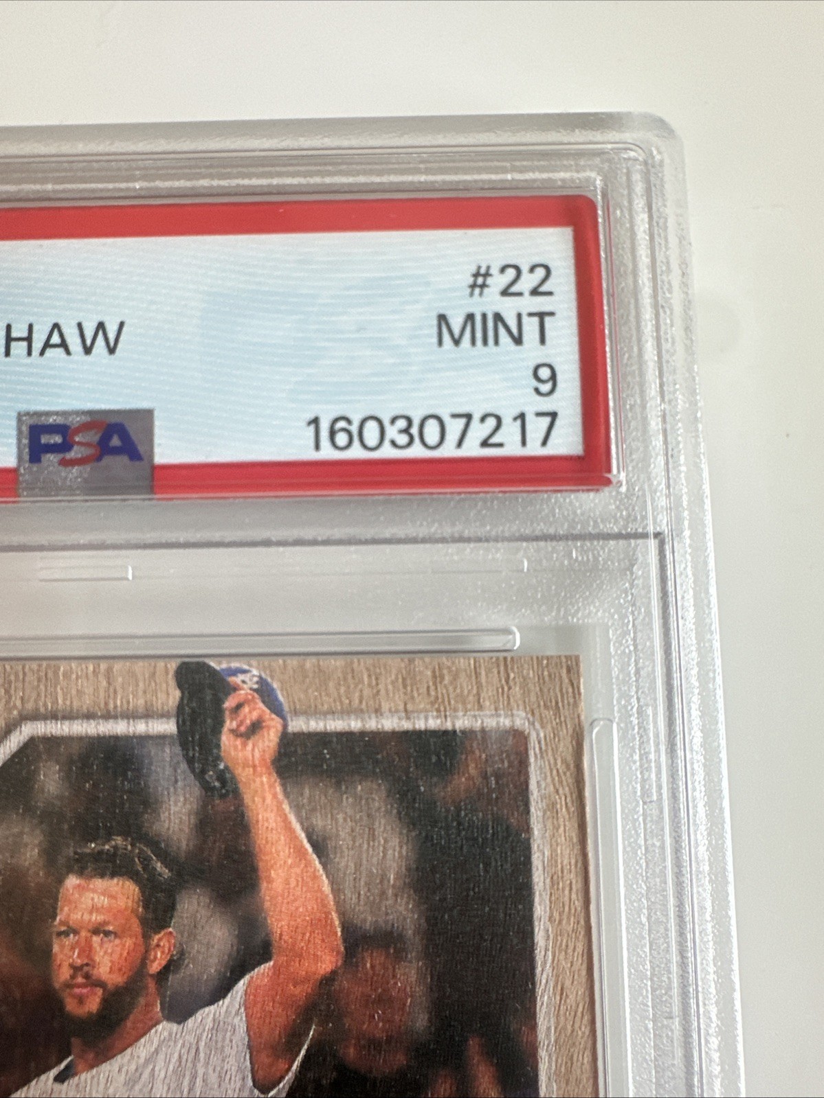 2026 Topps Series 1 - Clayton Kershaw Wood Grain 2/25 SSP LA Dodgers PSA 9 POP 2 view 5