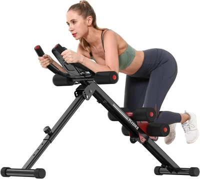 Ab Workout Equipment Adjustable Ab Machine Full Body Workout Home Gym Strength - Image 1 of 4