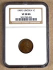1909-S LINCOLN WHEAT CENT NGC VF20 BN 785006