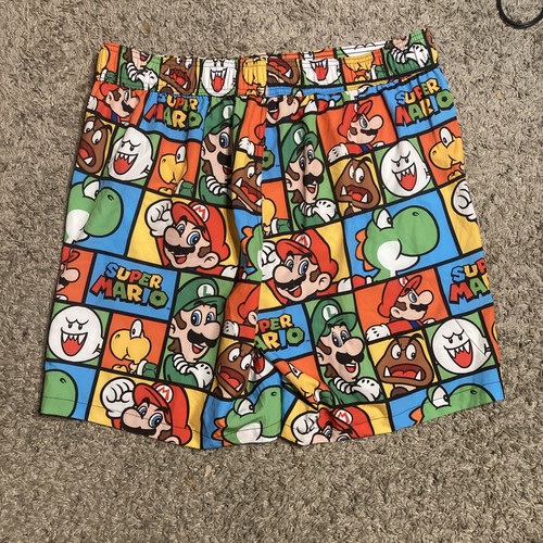 Super Mario Brothers Swim Trunks Size L (36-38) NEW EITH TAGS Bioworld - Picture 5 of 5