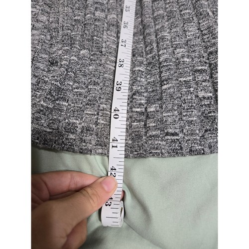 Lisa Rinna small women's gray open front knit long cardigan - Picture 9 of 9