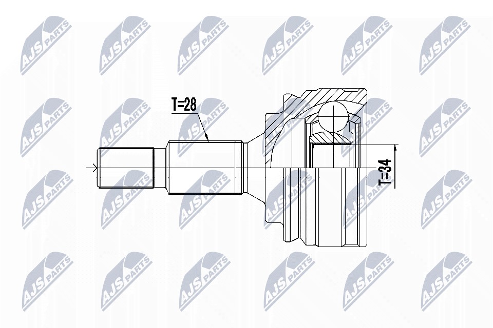 Wheel Side NTY NPZ-PE-031 Joint Kit, drive shaft for CITROËN,OPEL,PEUGEOT,VAUXHA - Image 7