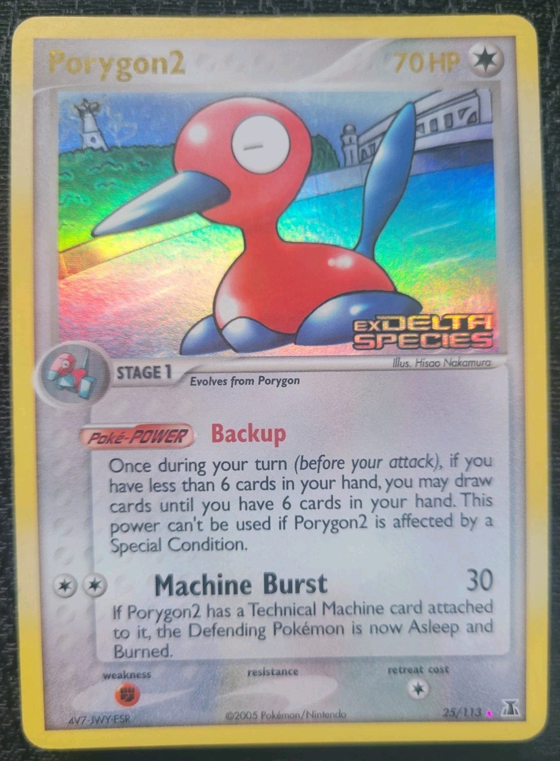 Porygon2 - 25/113 - Stamped Ex Delta Species - Reverse Holo - Pokémon Card *Nm