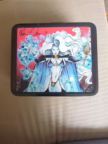 Chaos Comics Lady Death-Metal Lunchbox Dynamic Forces 2000 Sign Brian Pulido COA - Picture 4 of 24
