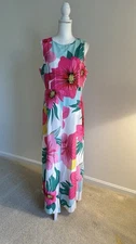 Unbranded Women’s Floral Maxi Dress L Sleeveless NWOT