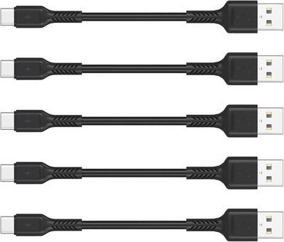 10cm kurzes USB C Ladekabel 5er Pack 4 Zoll robust A auf Typ C schnell