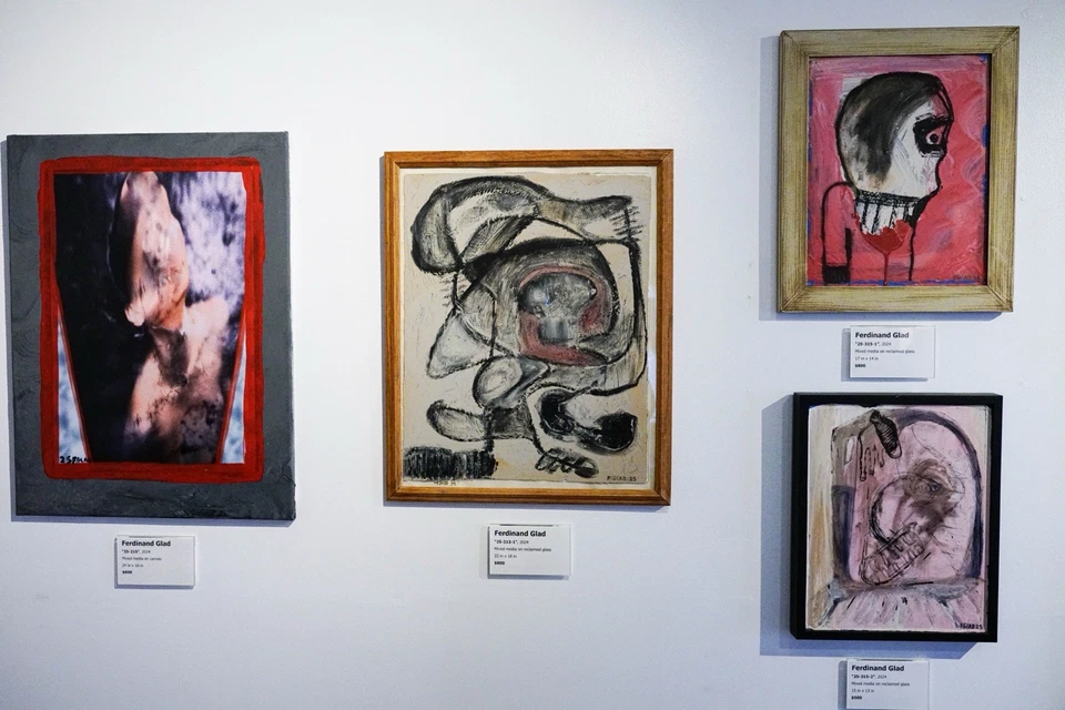 F. GLAD - Pintura abstracta contemporánea original 'sin título' (2025) firmada con certificado de autenticidad Foto 3 de 4