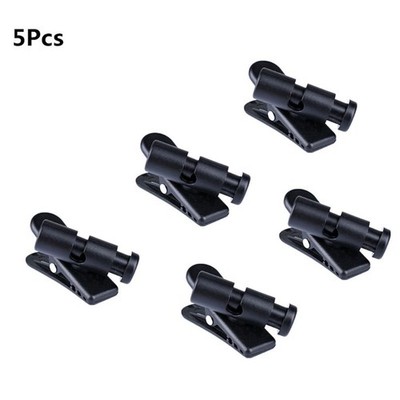 Black Headphone Wire Clips Earphone Cables Clamps Wire Headset Mount Clip