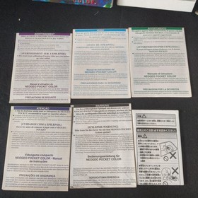 Used, SNK NEOGEO POCKET Color Camouflage Blue Console Boxed NEO GEO set-h1012-