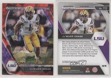 2021 Panini Prizm Draft Picks Red Ice Prizm Ja'Marr Chase #112 Rookie RC