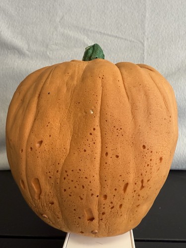 Vintage 1980’s Todd Masters Foam Pumpkin Halloween 7”x7” Damaged - Picture 6 of 8