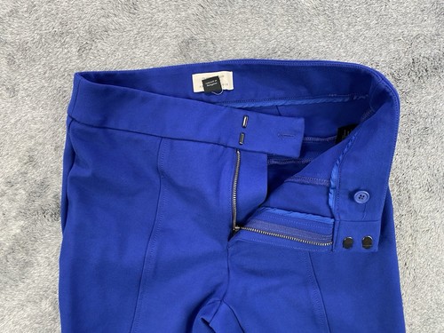 Anthropologie The Essential Slim Trousers Size 2 Blue Zip Ankle Work Pants - Bild 12 von 20