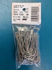 (50 QTY) MUSTAD AND SON JIG FISHING HOOKS (SIZE 2/0) QUALITY NO. 91715