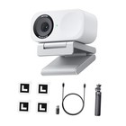  Link 2C - 4K Webcam for PC/Mac, 1/2" Sensor, Auto Arctic White Tripod Bundle