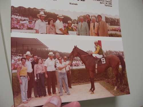 1981 Noel Turcotte Winner's Photo at Hialeah Delaware Trophy + 1980 Gulfstream - Picture 6 of 8
