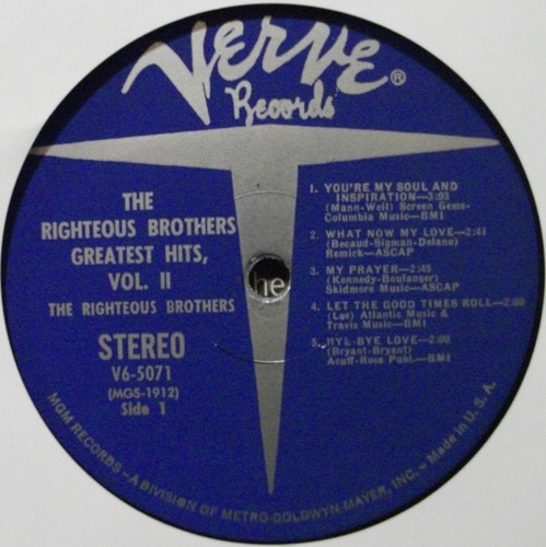 The Righteous Brothers - The Righteous Brothers Greatest Hits, Vol. 2 - LP, Comp - Picture 3 of 4