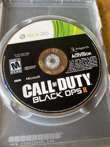 Call of Duty: Black Ops II Steelbook (Microsoft Xbox 360, 2012)Complete Good Con - Foto 6 di 7