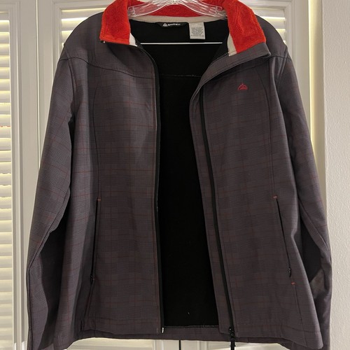 Chaqueta con Cremallera SNOZU Gris Ligero con Cuadros Negro y Rojo Talla L - Imagen 6 de 13
