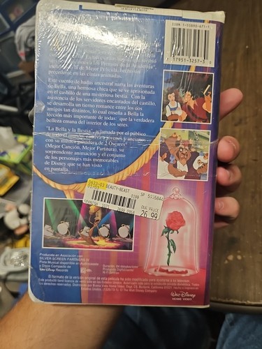 Walt Disney Beauty and the Beast VHS 1992 SPANISH DUBBED! Black Diamond Sealed - Picture 5 of 7
