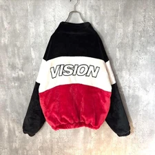 VISION STREET Fleece Velour Jacket Back Logo