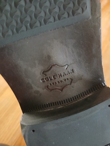 Cole Haan Grand Herren Stiefel Schwarz Leder Wasserdicht Größe 7,5 M Schnürung Schön - Bild 10 von 14