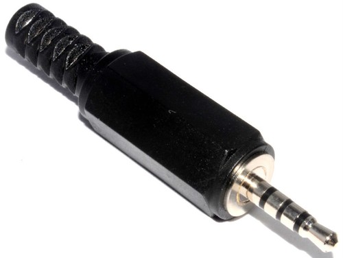 2.5MM 4P 4 POLOS 4 VÍAS ENCHUFE CONECTOR DORADO, TERMINALES DE SOLDADURA PARA CABLE DE AUDIO O VIDEO - Imagen 5 de 5