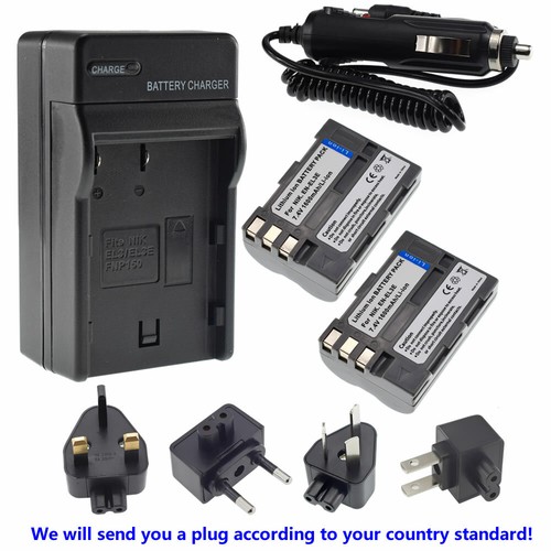 Battery or Travel Charger for Nikon EN-EL3e MH-18a & Nikon D50 D80 DSLR Camera - Picture 23 of 33