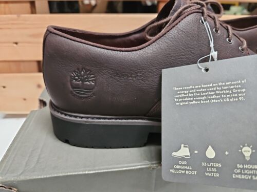 Timberland Mens Full-Grain Leather Stormbucks Oxford Dark Brown UK 11.5 EU 46 - Picture 3 of 15