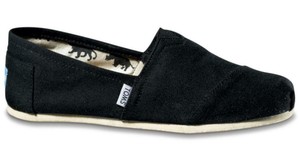 toms black canvas women's classics