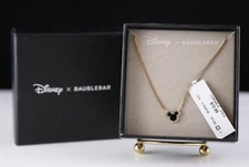 New Disney x Baublebar  Iconic Mickey Gold Toned Necklace