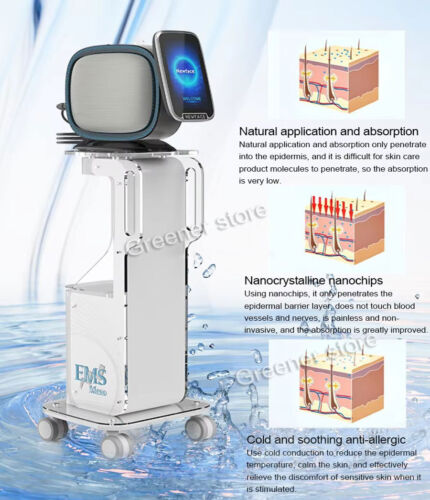 Painless Face Skin Lifting No-Needle Nano Therapy Machine Wrinkle Acne Removal - Foto 5 di 19