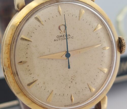 OMEGA Automatic Bumper 0.585 (14k) Gold 32.5mm Swiss Watch - Cal. 351, Test, Box - Picture 15 of 16
