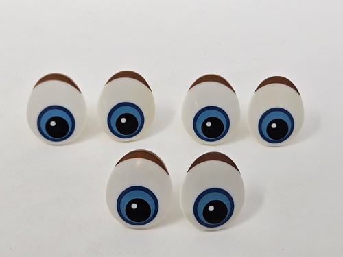 3 pair Zims VTG Blue 30mm Large Comical Cartoon Plastic Safety Eyes Craft Doll - Picture 2 of 4