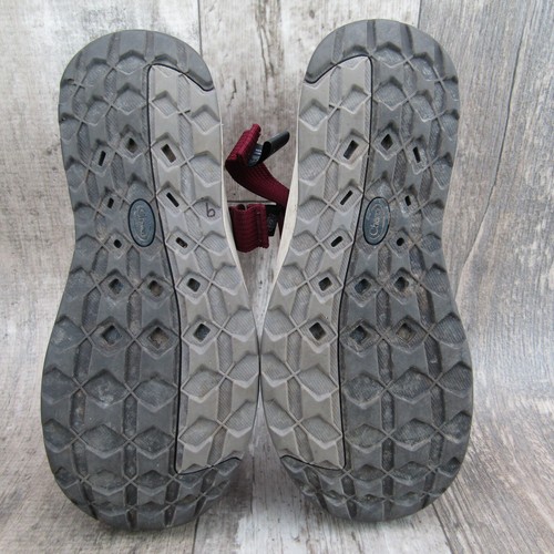Chaco Odyssey para hombre talla 7 rojo borgoña zapatos de senderismo sandalias trekking - Imagen 6 de 11