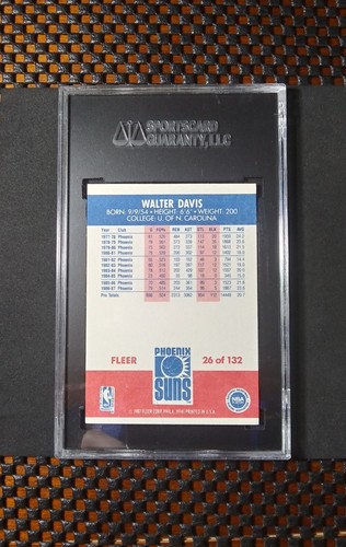 1987-88 Fleer Basketball [Base] #26 Walter Davis HOF PHO '78 ROTY NM SGC 7 (84) - Bild 12 von 16
