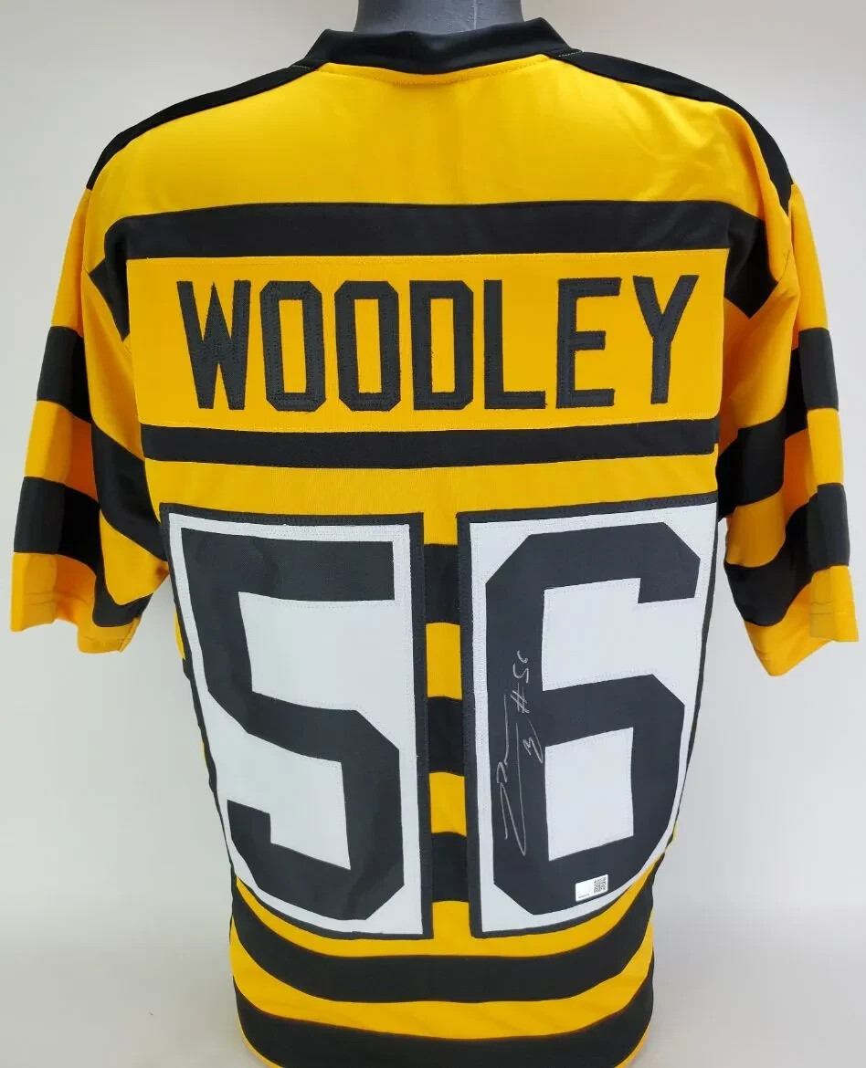 LaMarr Woodley Signed Pittsburgh Steelers Bumblebee Throwback Jersey TSE COA eBay