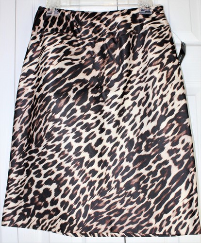 Womens EAST 5TH NWT Size 6 Animal Leopard Print Straight skirt Gorgeous & Sexy