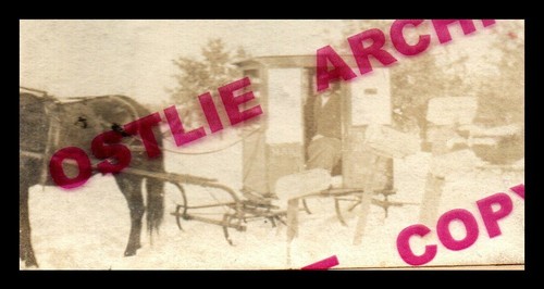 New Auburn WISCONSIN RPPC 1907 RFD DELIVERY WAGON Mailman U.S. MAIL SLEIGH USPS - Picture 2 of 3