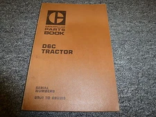 Caterpillar Cat D6C Direct Drive Tractor Parts Catalog Manual Book S/N 99J1-Up