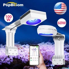 PopBloom RL60 RL90 LED Reef Aquarium Marine Light Full Spectrum for Reef Growth