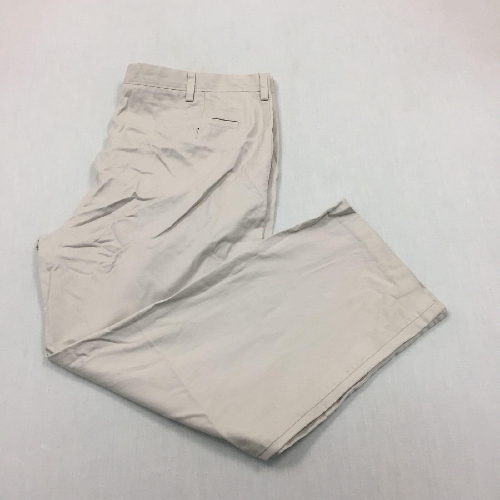 Dockers D3 Chino Trousers Cotton Pants Straight Fit Mens Size 42W 30L Beige