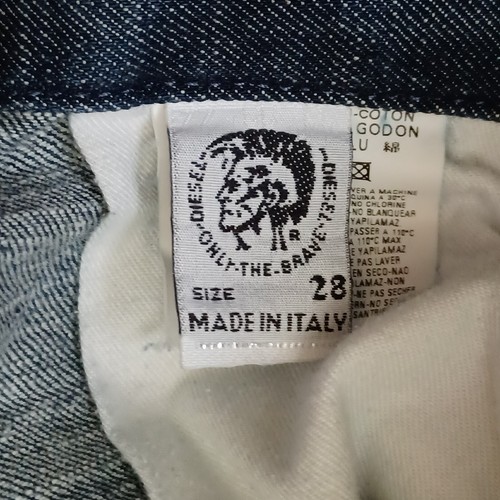 Diesel Jeans Womens 28 Blue Flare Low Rise Medium Wash Made in Italy - Picture 2 of 13