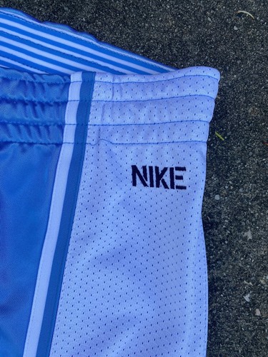 VTG RARE Nike Kids Track Pants Size L 12/14 Boys Sweatpants Blue White Sporty - Picture 4 of 9