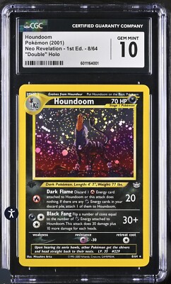 Pokemon Houndoom Neo Revelation 1st Edition Double Holo Pokemon Houndoom Neo Revelation 1st Edition Double Holo