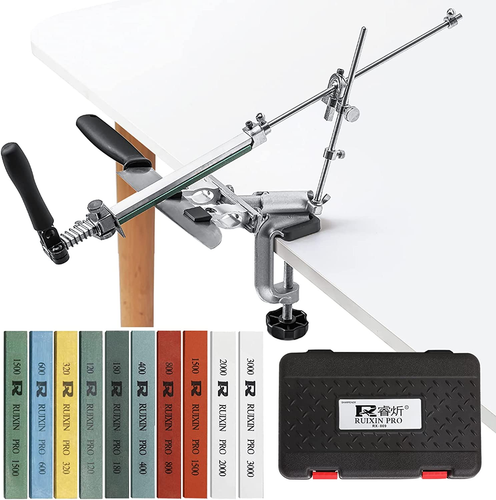 RUIXIN PRO RX-009 Affilacoltelli Professionale 10 Whetstones Rotazione 360° - Foto 10 di 11