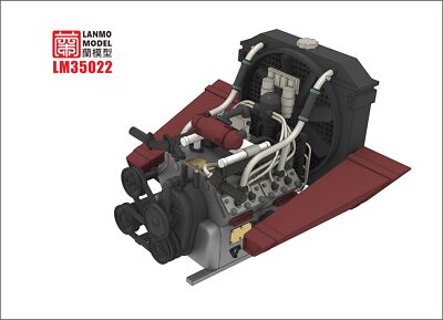 Heavy Hobby LM-35022 1/35 WWII sd.kfz.221 ENGINE COMPARTMENT