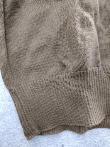 Elite Tribe Aeronautica Militare 2 Button Long Sleeve Knitted Sweater Brown L - Picture 10 of 12