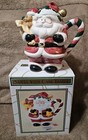 Vintage Dayton Hudson Hand Painted Ceramic Santa Teapot W/Original Box 1997